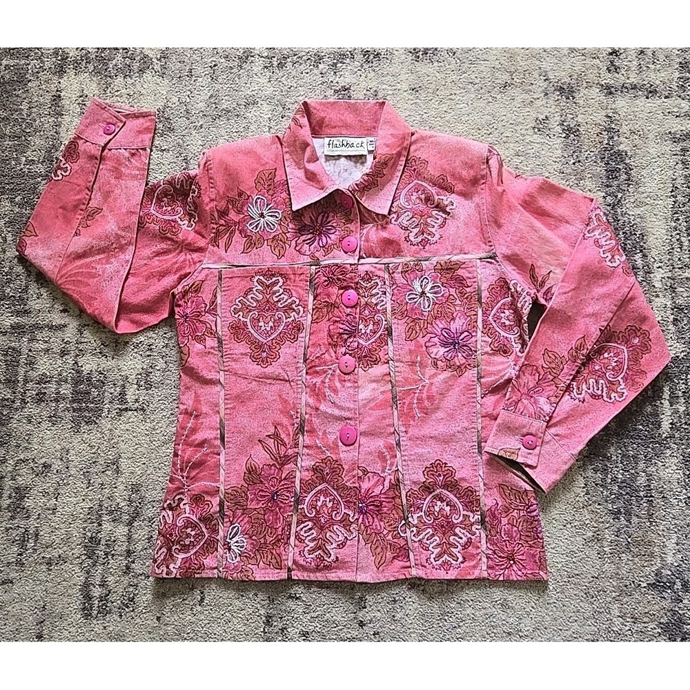 VTG Flashback Women's Jacket Size S Boho Western Art To Wear Cottage Core NWOT